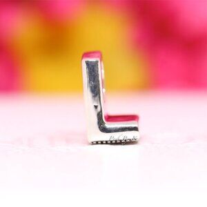 Pandora Sterling Silver Reversible Letter L Silver Charm 797466